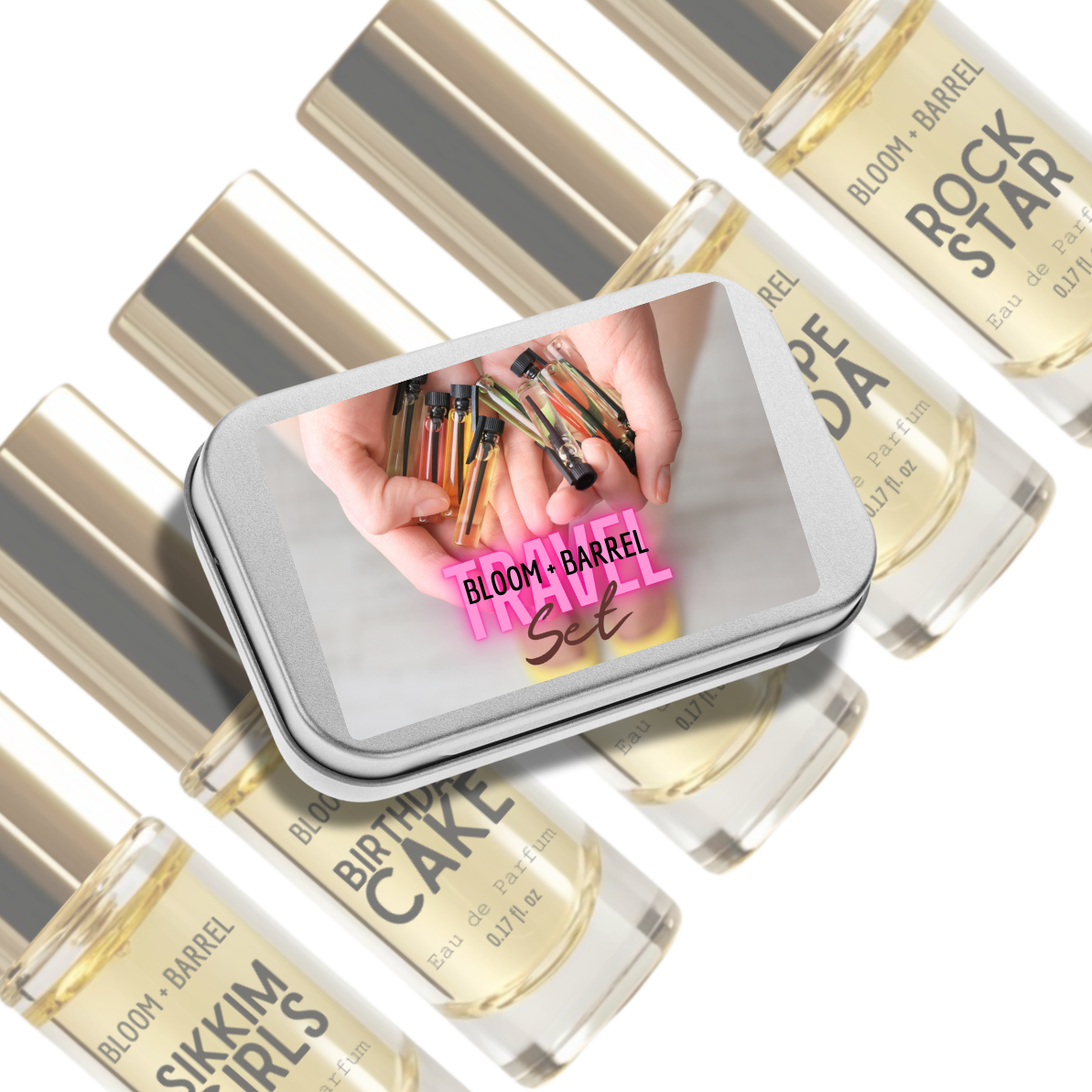 5 Pack Travel Perfume Set