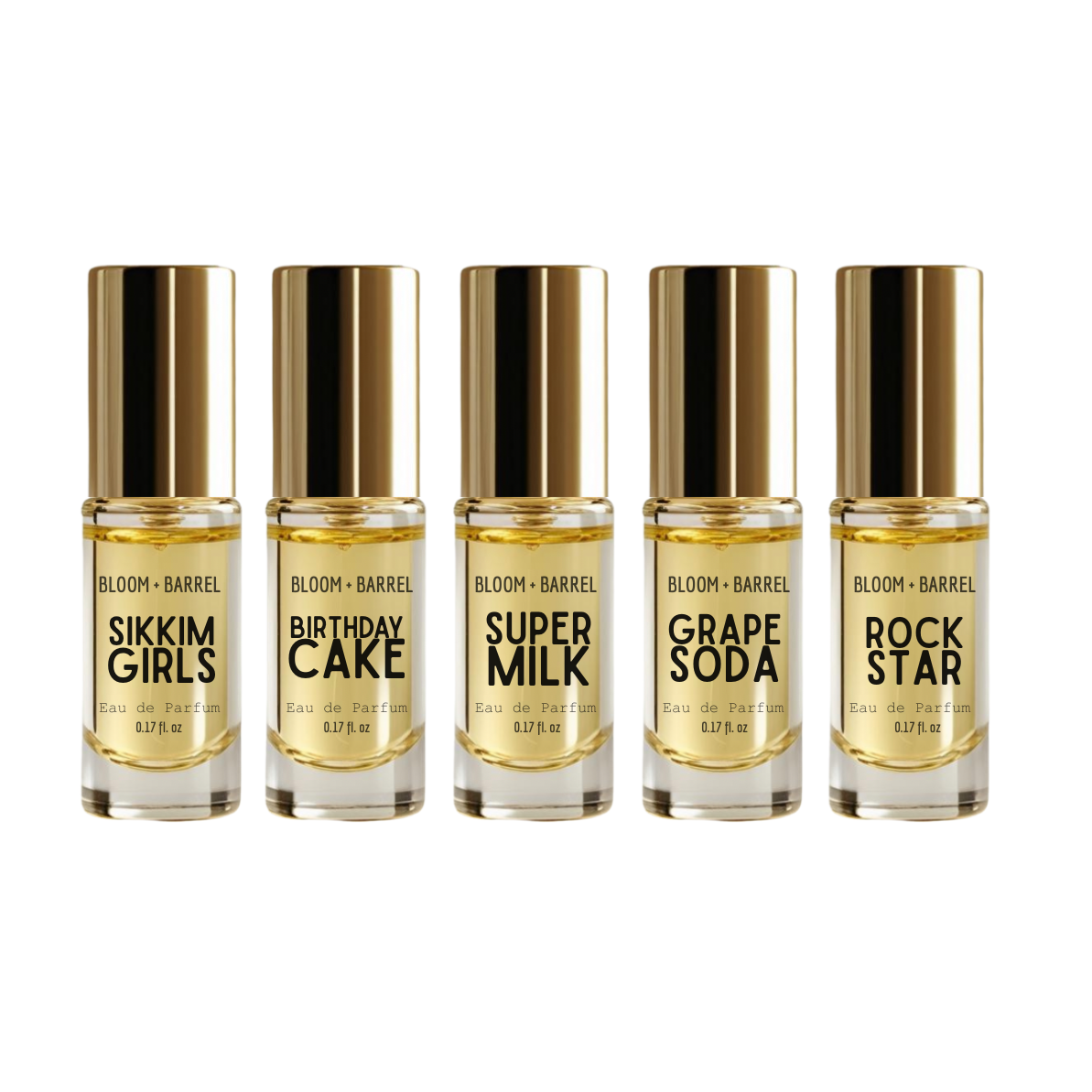 5 Pack Travel Perfume Set