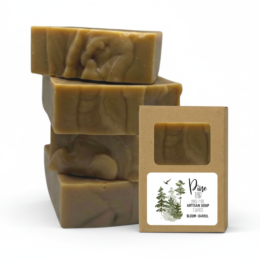 Pine tar soap