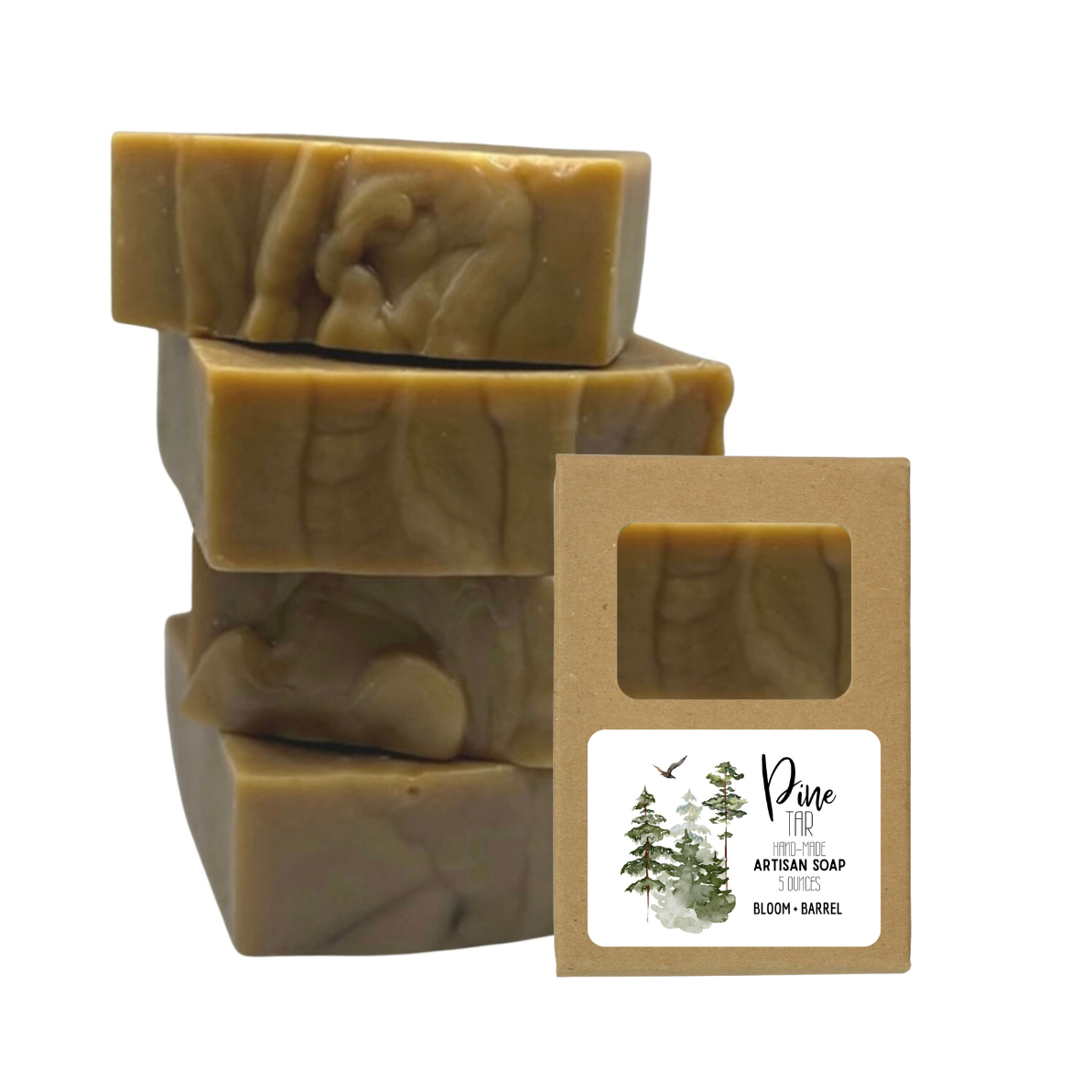 Pine tar soap