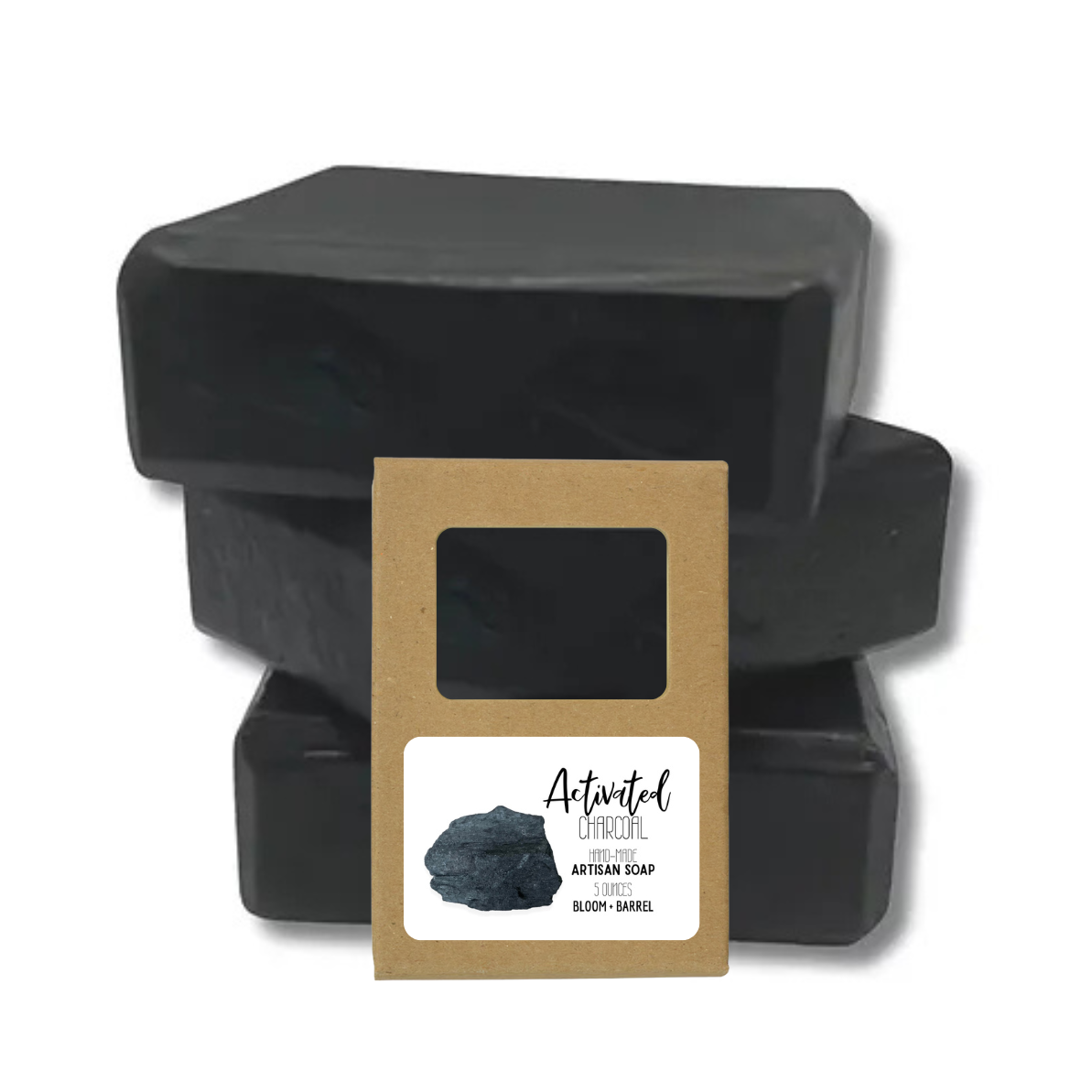Activated charcoal soap
