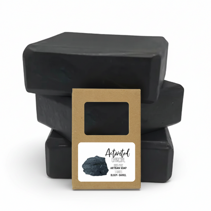 Activated charcoal soap
