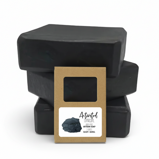 Activated charcoal soap