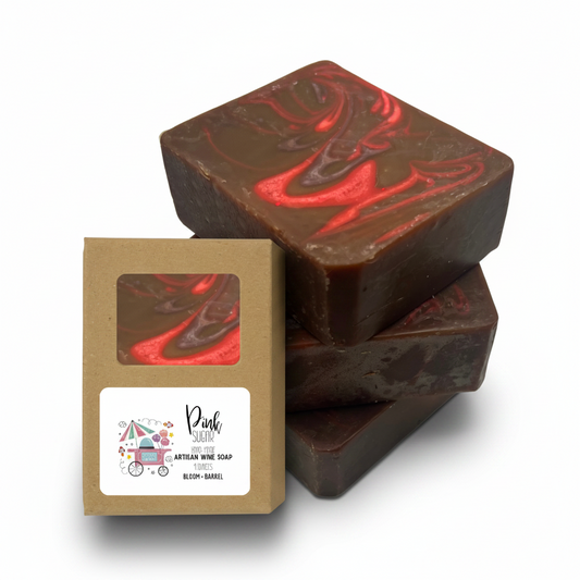 Pink sugar wine soap