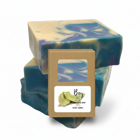 Bay rum beer soap