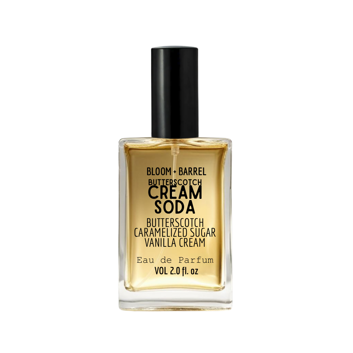 Perfume bottle labeled 'Key Lime Pie' by Bloom & Barrel on a white background