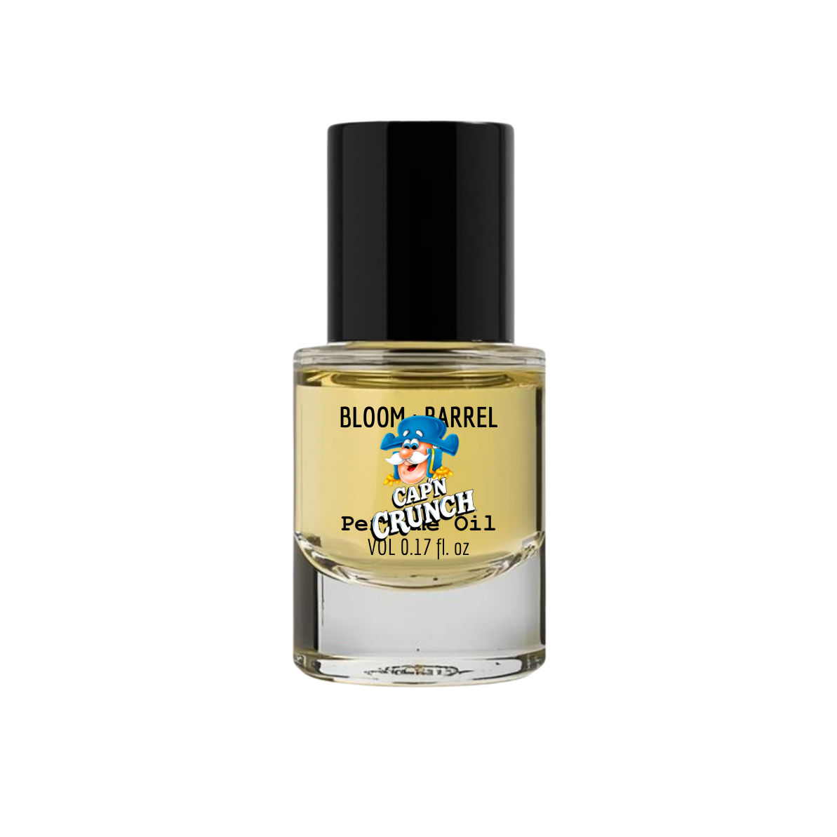 Bottle of Bloom Barrel Cap'n Crunch Oil on a white background